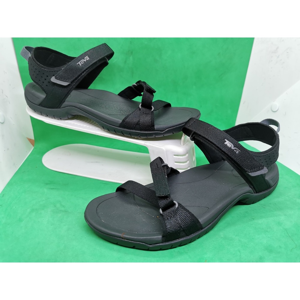 Teva Verra Womens Size 7.5 Black Beach Walking Outdoor Strappy Sandals
